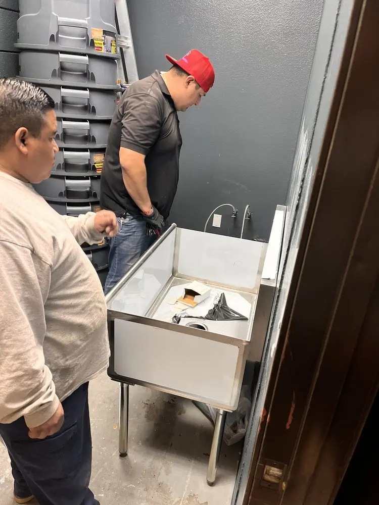 Commercial plumbing and sink installation in West Mountain